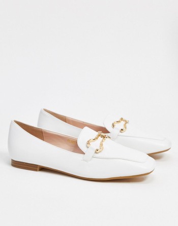 RAID Clareta Loafers With Gold Trim Bijele - Ženske Cipele | 53189ZXDK